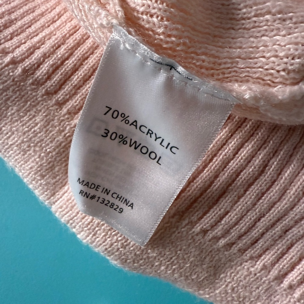 Revolve LPA Rhodes Sweater Top Pink Size Large - Picture 6 of 7